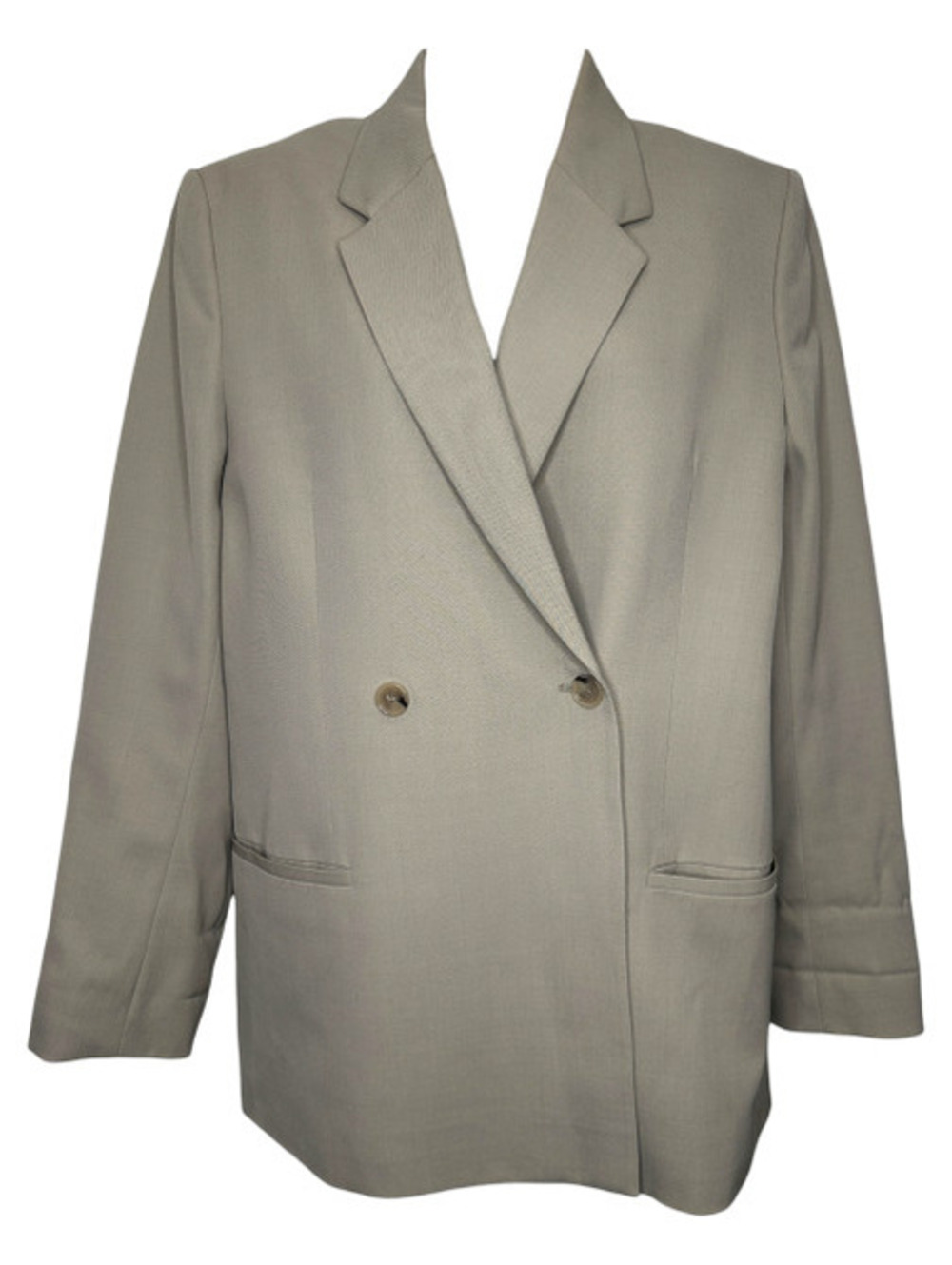 Toteme Double Breasted Blazer in Beige
